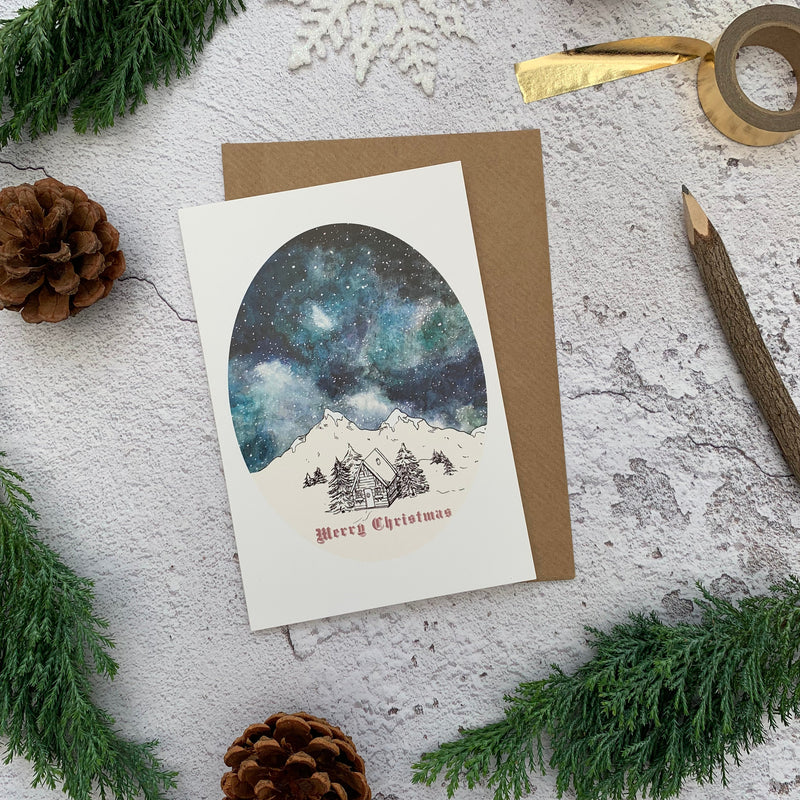 Starry Sky Christmas Card Set | Pack of 4