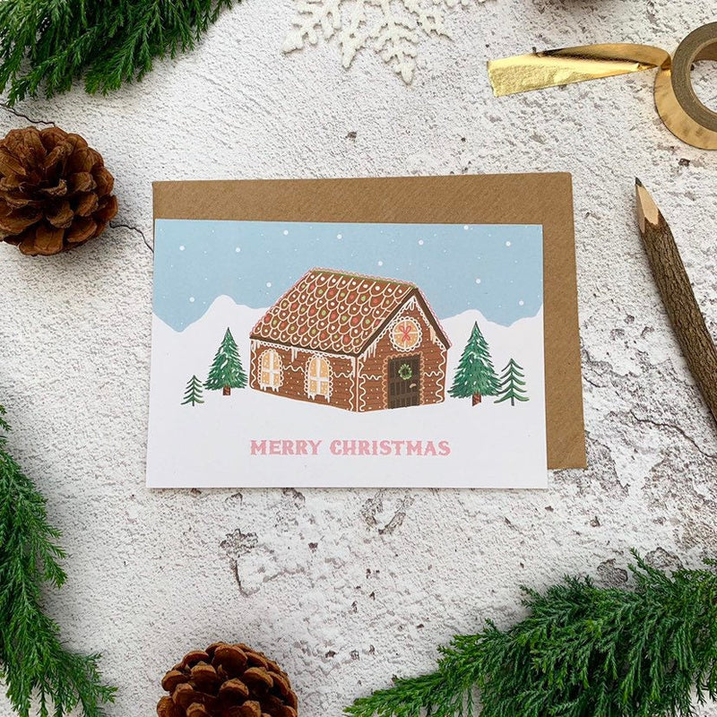 Gingerbread House Christmas Card