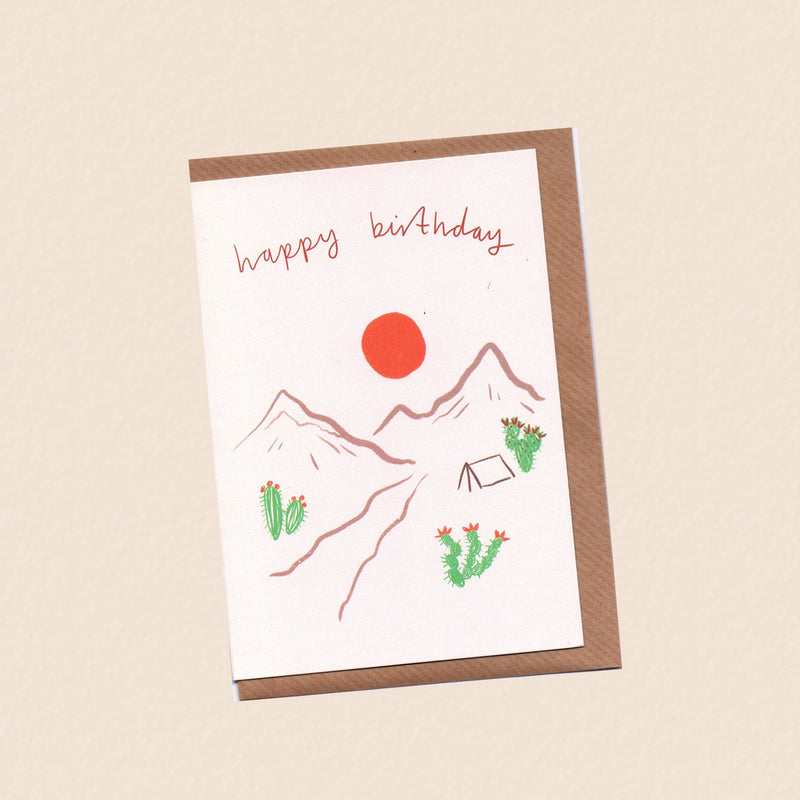 Happy Birthday Desert Card