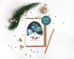 Starry Sky Christmas Card Set | Pack of 4