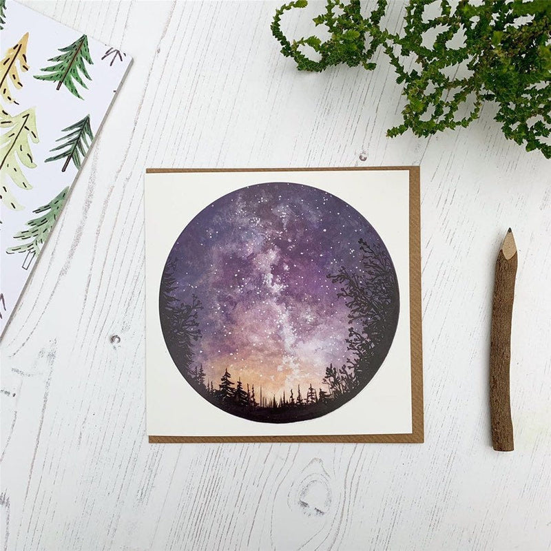 Perseid Shower Greetings Card