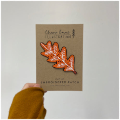 Oak Leaf Embroidered Patch