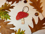 Toadstool Wooden Christmas Decoration