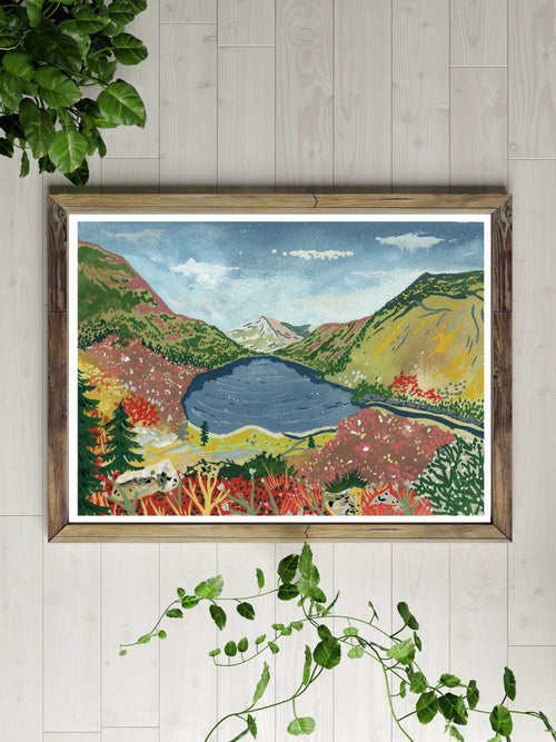 August Lake  Art Print