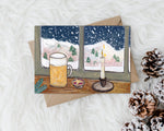 Beer & Mince Pie Christmas Card