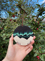 Northern Lights Wooden Christmas Decoration