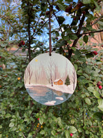 Winter Cabin Wooden Christmas Decoration
