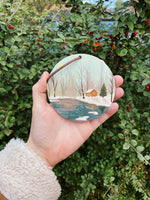 Winter Cabin Wooden Christmas Decoration