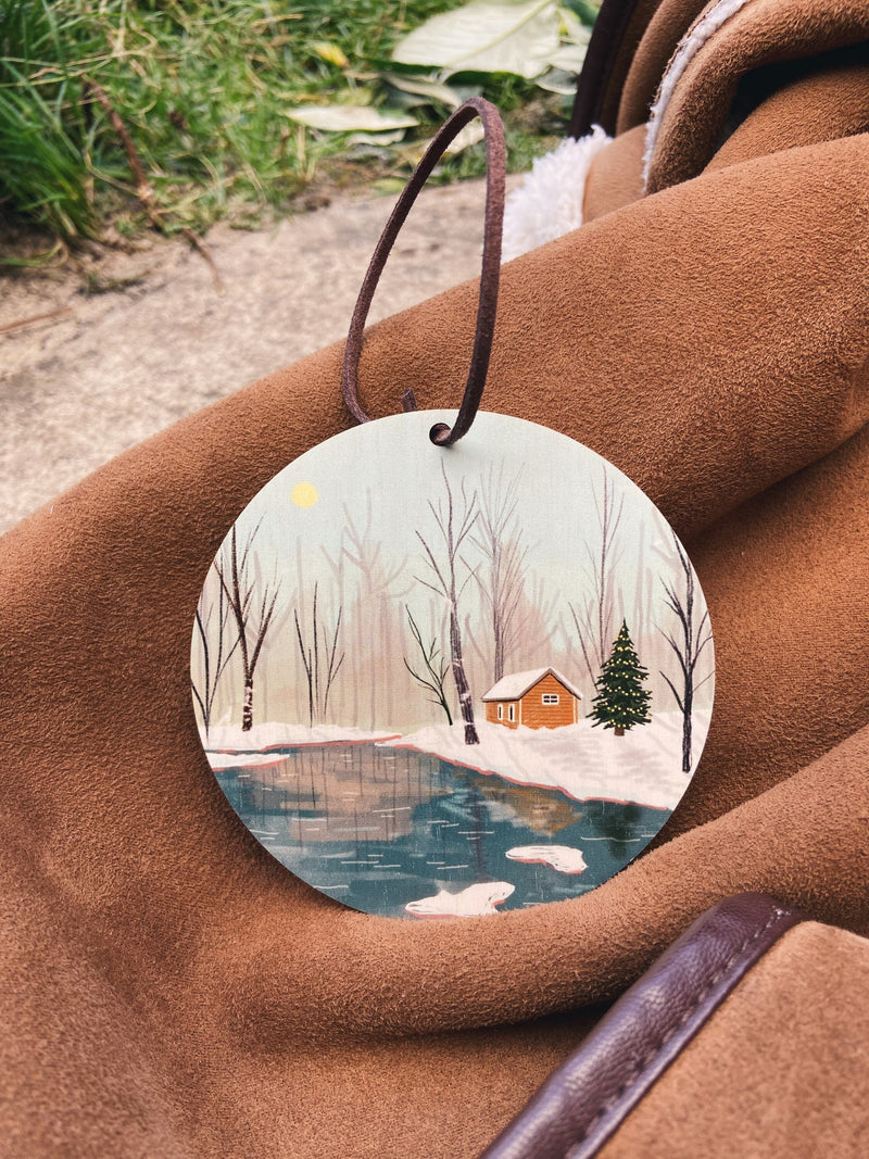 Winter Cabin Wooden Christmas Decoration