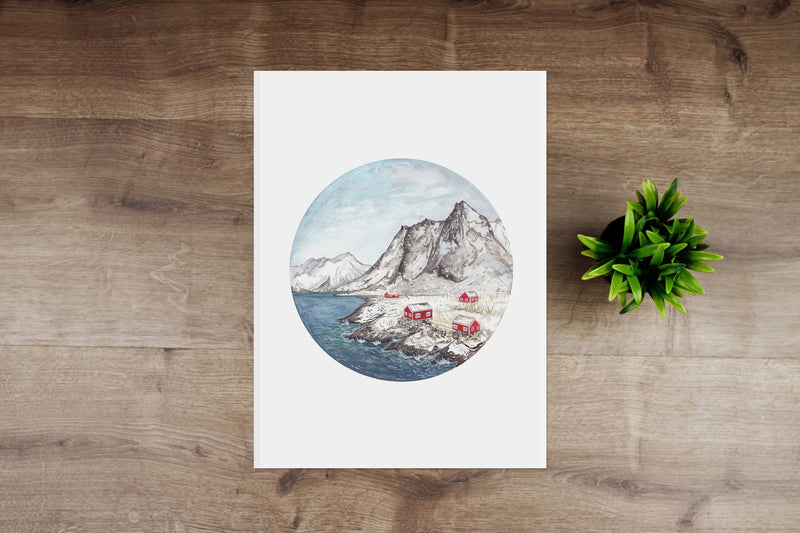 Lofoten Island A4 Print