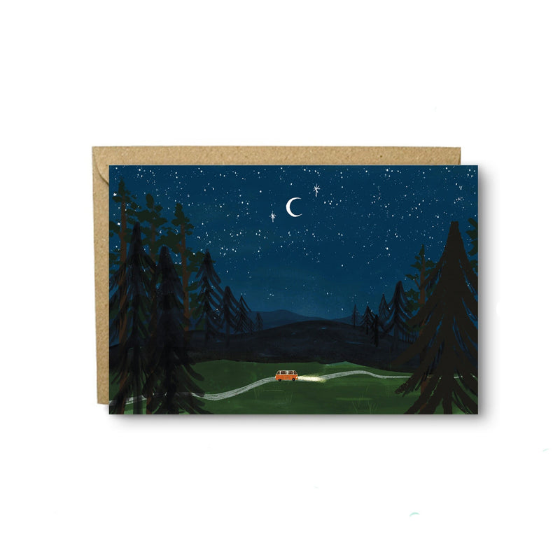 Night Driving Campervan Card