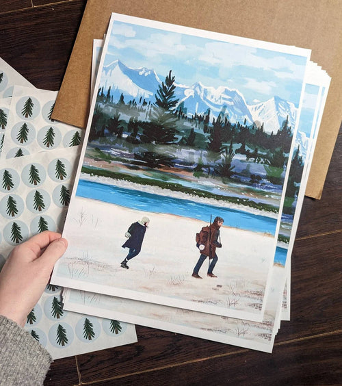 Joel & Ellie Winter Art Print