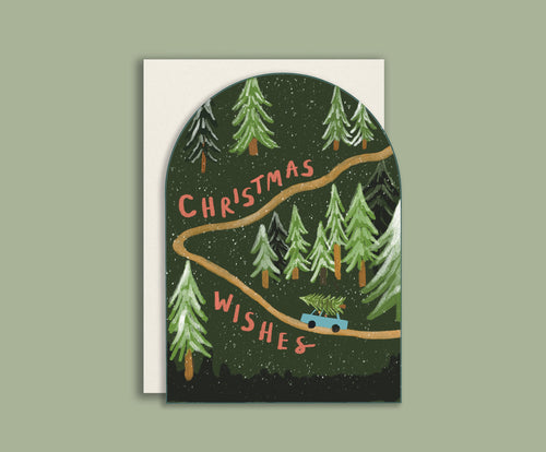 Christmas Wishes Forest Card
