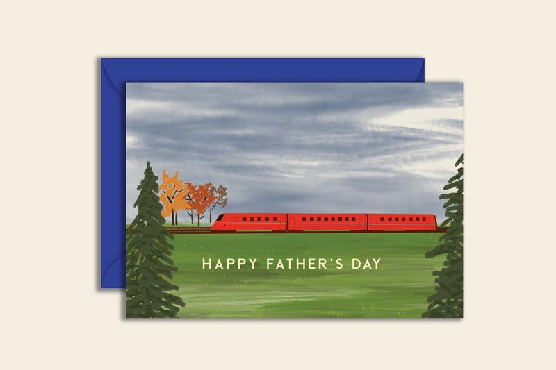 Fathers Day Train Card