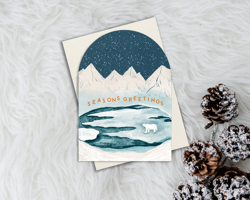 Polar Bear Christmas Card