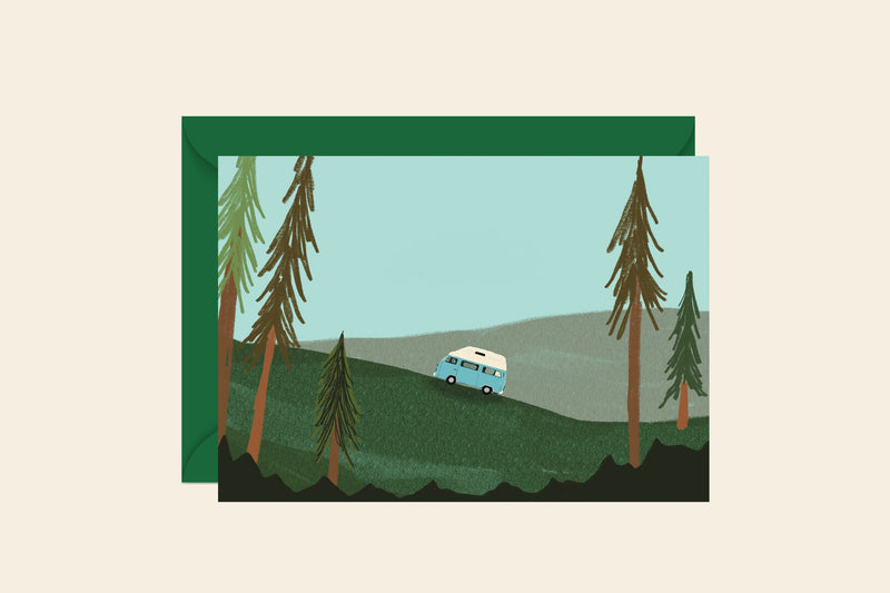 Daytime Camper Van Card