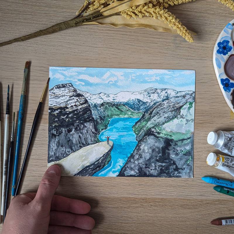 Trolltunga Original Painting