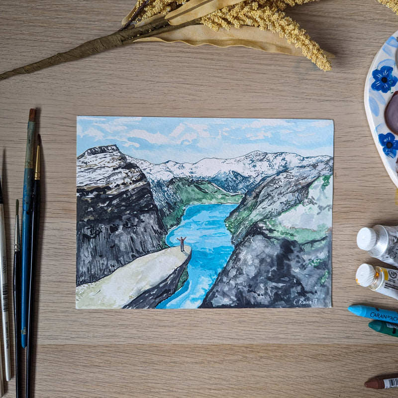 Trolltunga Original Painting