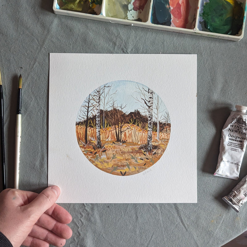 Birch Forest Original Painting