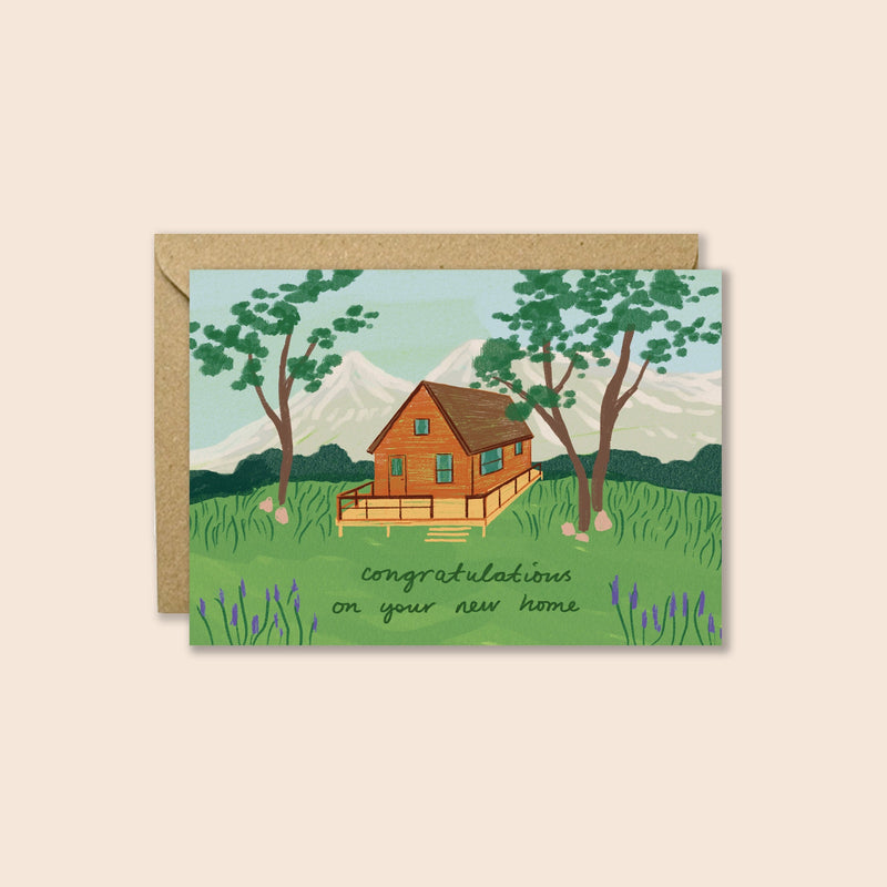 New Home Cabin Card