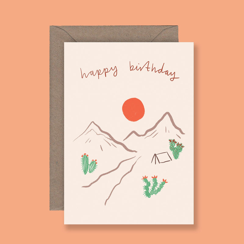 Happy Birthday Desert Card