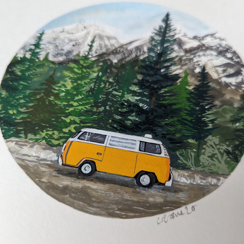 Camper Van Original Painting