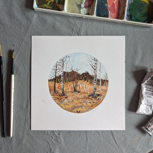 Birch Forest Original Painting