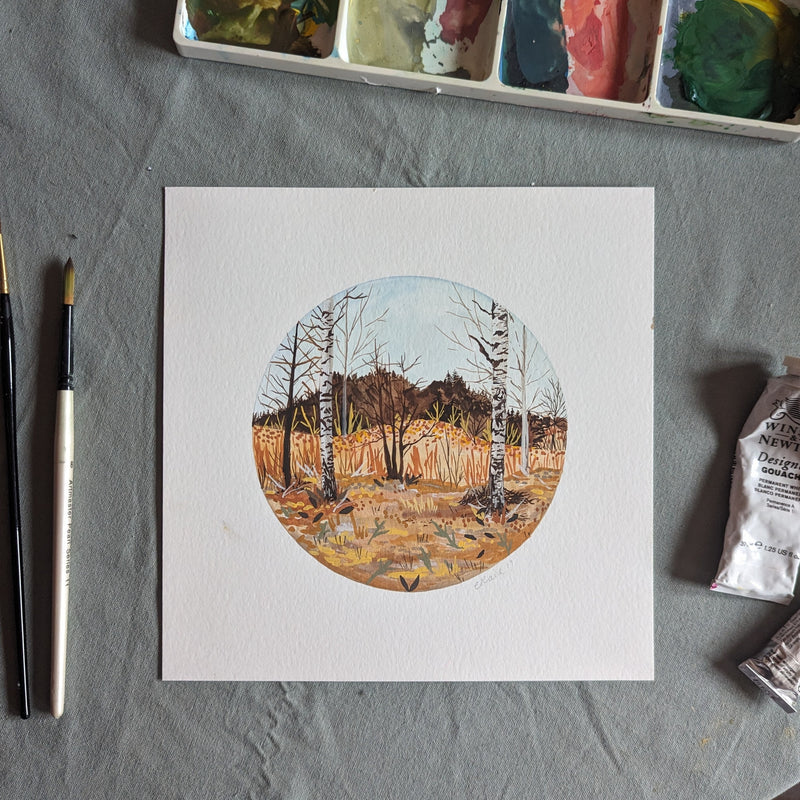 Birch Forest Original Painting